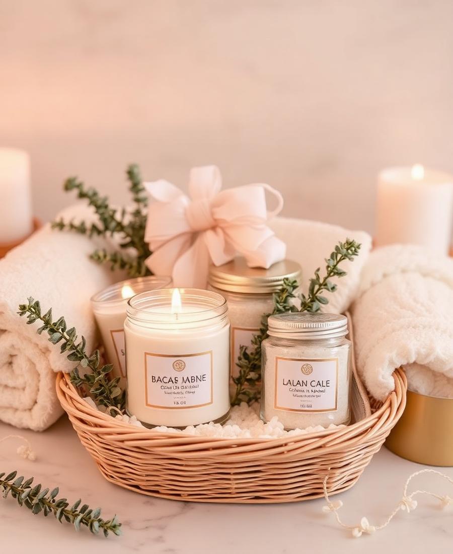 Spa gift basket